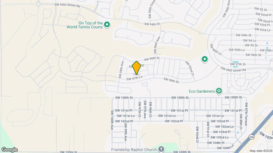 9771 SW 97th Ln Map and Location Details