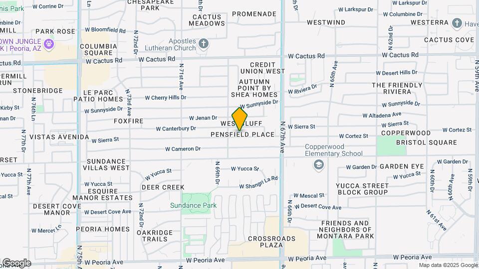 6850 W Sierra St Map and Location Details