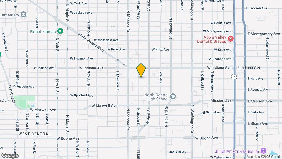 823 W Nora Ave Map and Location Details