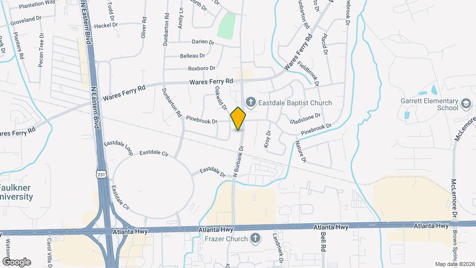 323 N Burbank Dr Map and Location Details