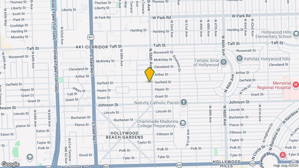 5608 Garfield St Map and Location Details