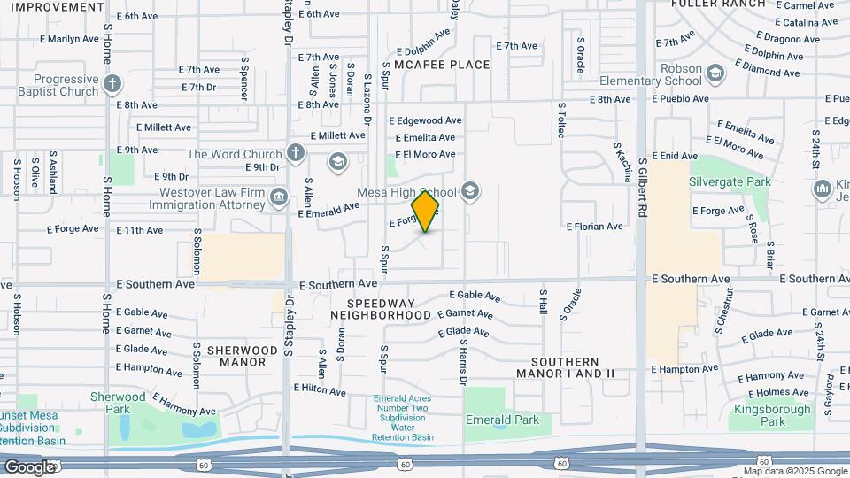 1503 E Florian Ave Mapa y Detalles de la Ubicación