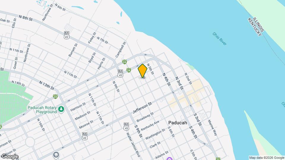 415 N 6th St Map and Location Details