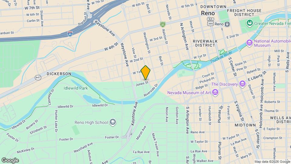 815 Jones St Map and Location Details