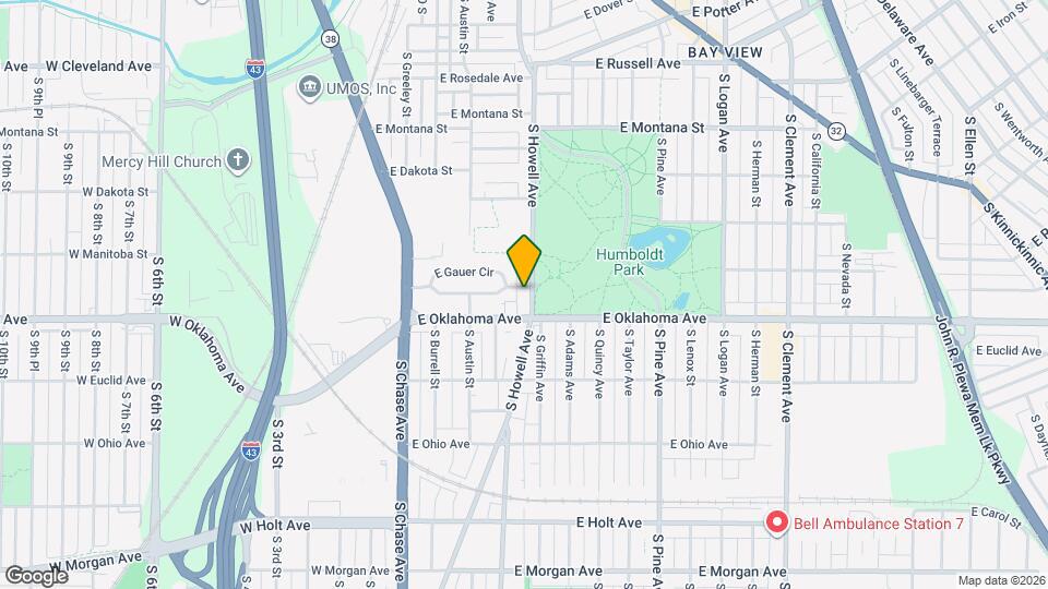 3047 S Howell Ave Map and Location Details