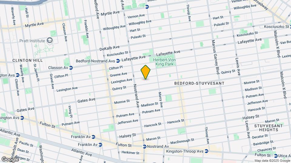 285 Quincy St Mapa y Detalles de la Ubicación