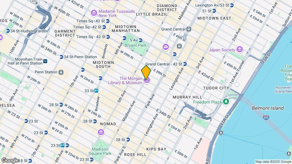 30 E 37th St Map and Location Details