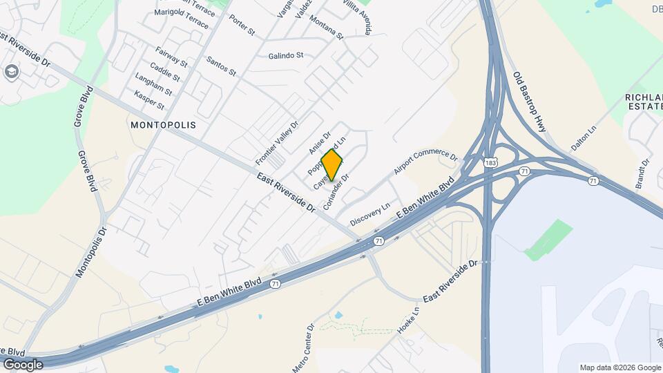 1628 Coriander Dr Map and Location Details