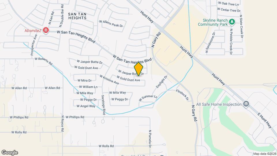 2090 W Gold Dust Ave Map and Location Details