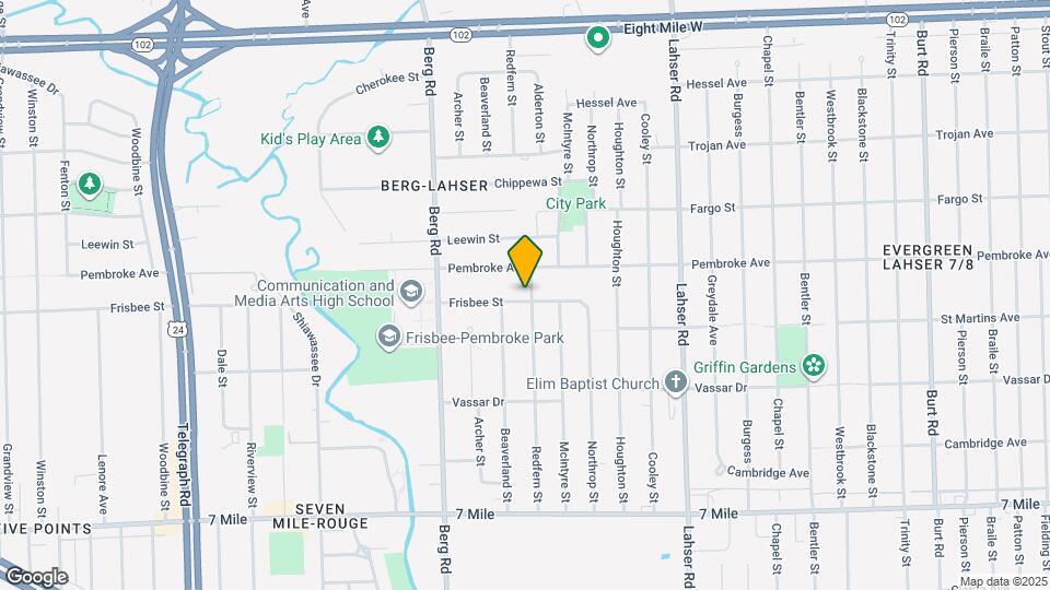 22510 Frisbee St Map and Location Details