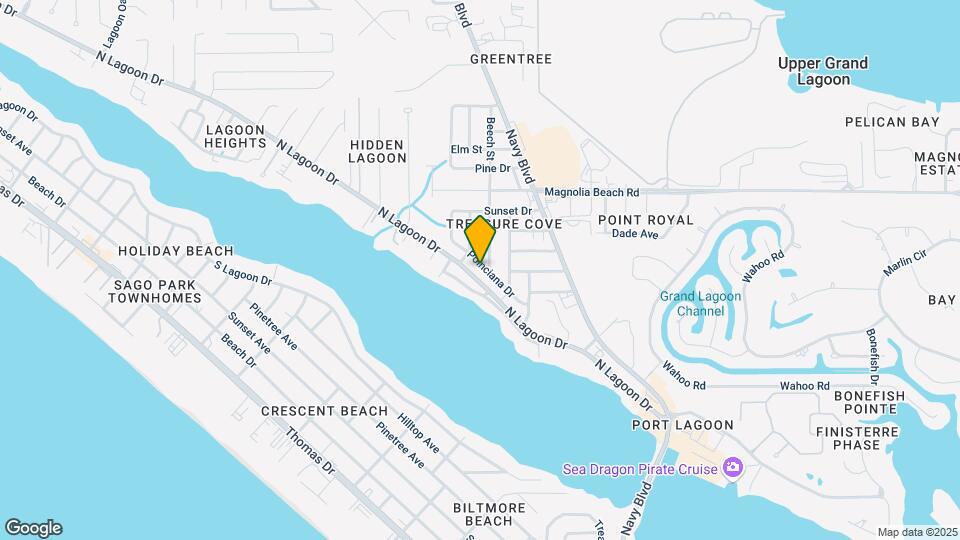 6328 N Lagoon Dr Map and Location Details
