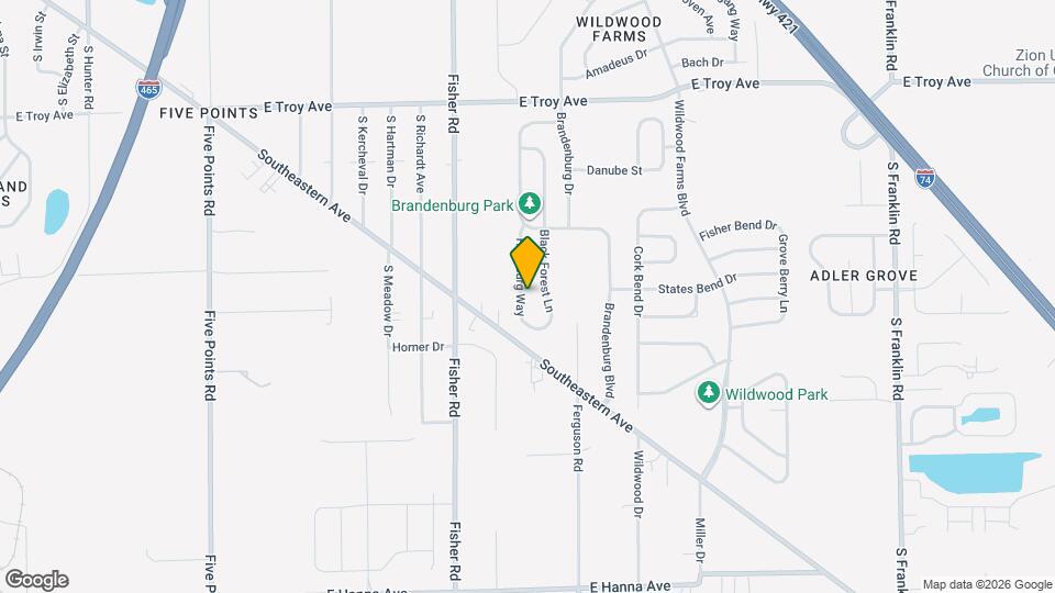 3405 Hapsburg Way Map and Location Details