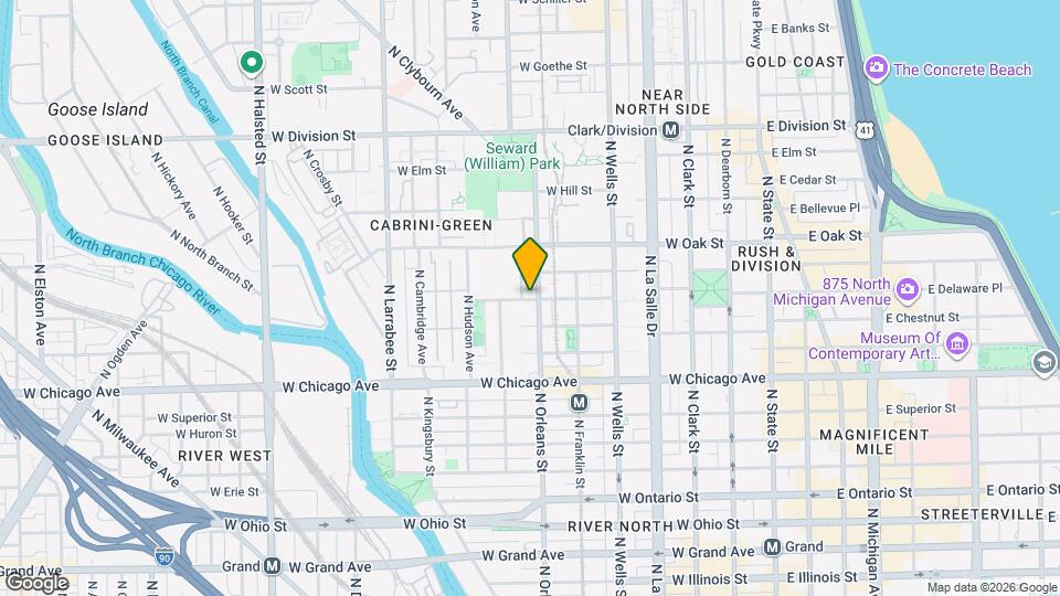 344 W Locust St Map and Location Details