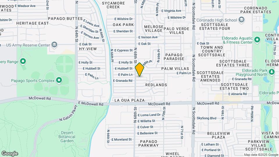 6810 E Granada Rd Map and Location Details