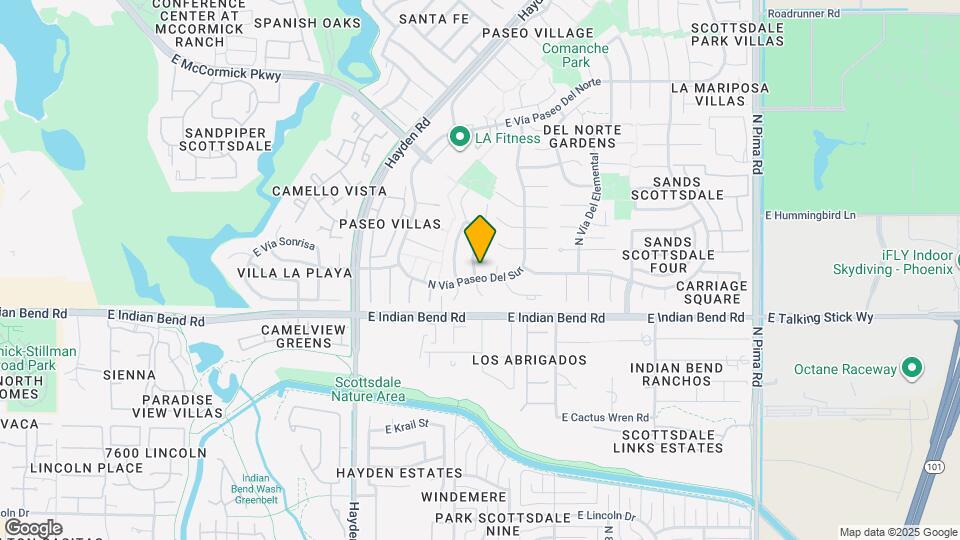 7109 N Vía De Alegria Map and Location Details