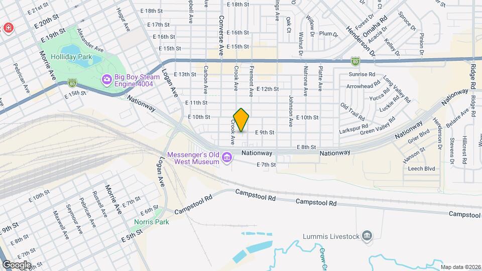 2415 E 9th St Map and Location Details