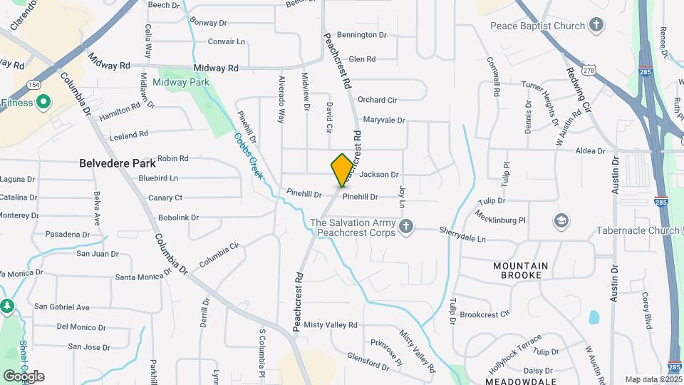 1514 Peachcrest Rd Map and Location Details