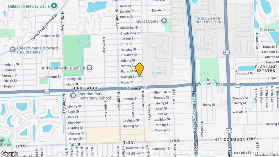 6616 Raleigh St Map and Location Details