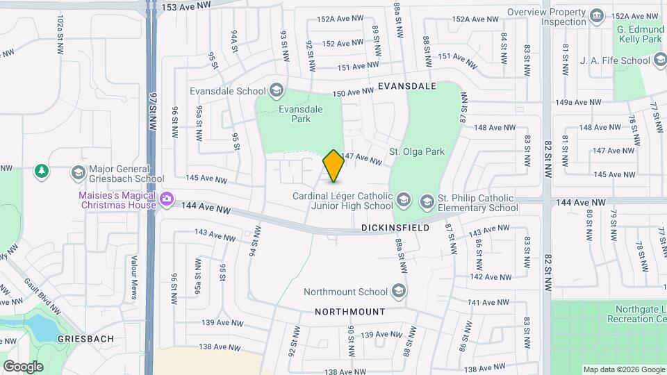 14515 92 St NW Map and Location Details