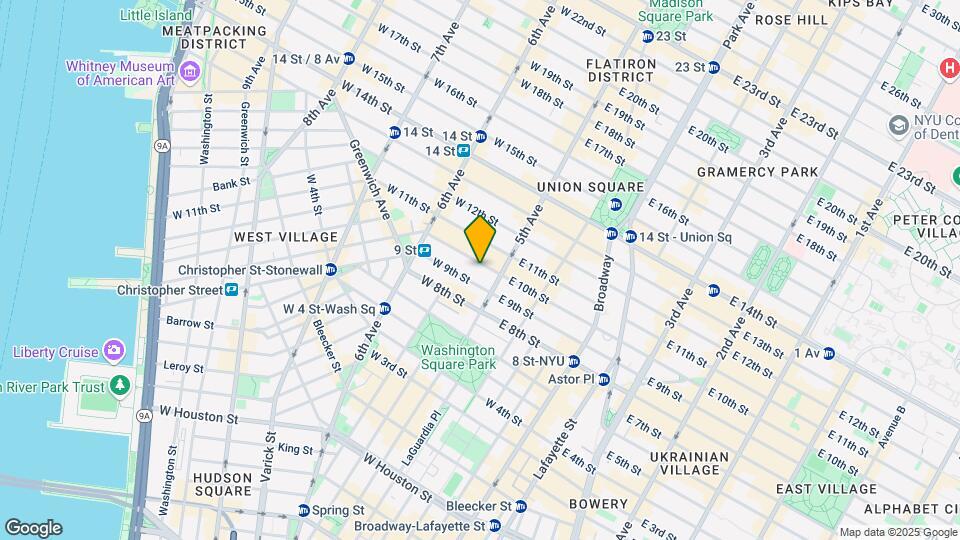 12 W 10th St Map and Location Details