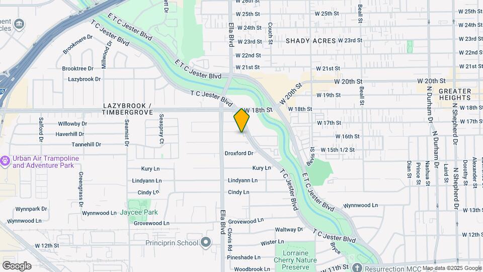 1705 W T C Jester Blvd Map and Location Details
