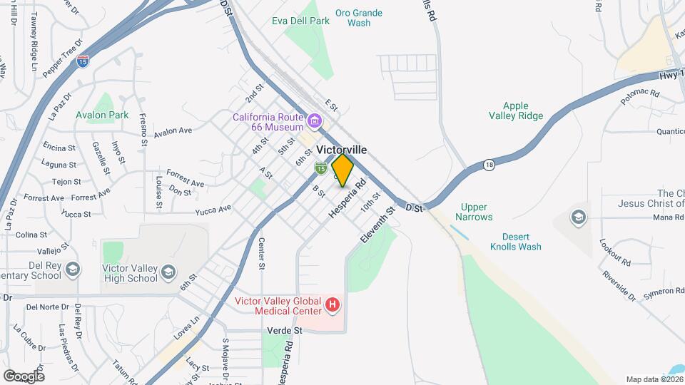 15564 Hesperia Rd Mapa y Detalles de la Ubicación