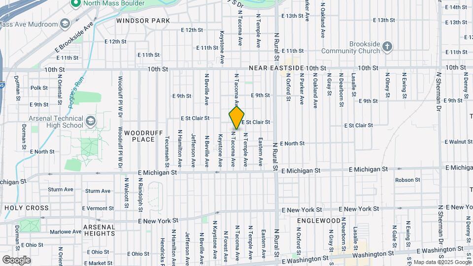 613 N Tacoma Ave Map and Location Details