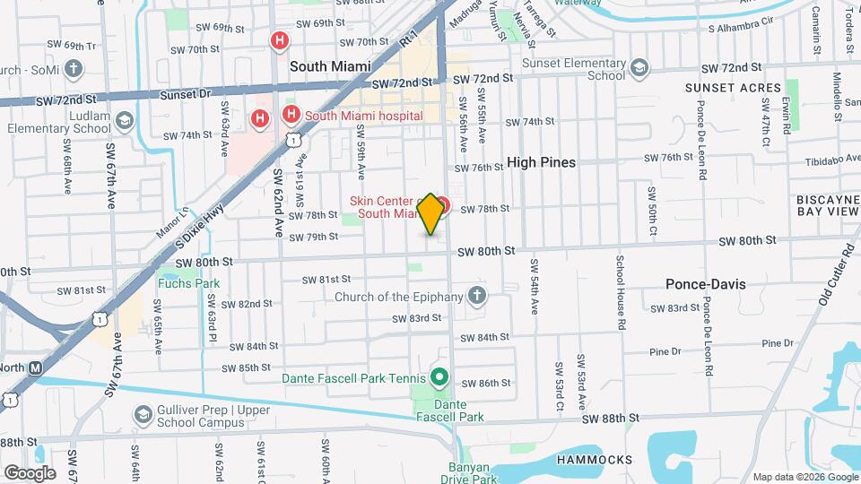 7921 SW 57th Ct Map and Location Details