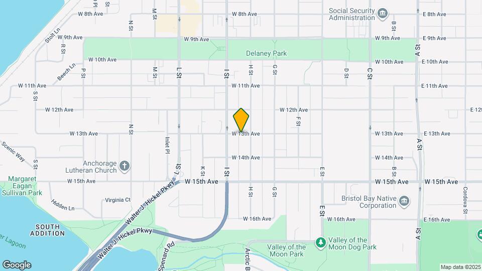 854 W 13th Ave Map and Location Details