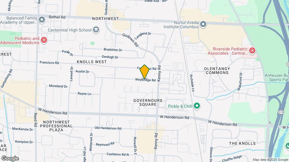 1207 Weybridge Rd Mapa y Detalles de la Ubicación