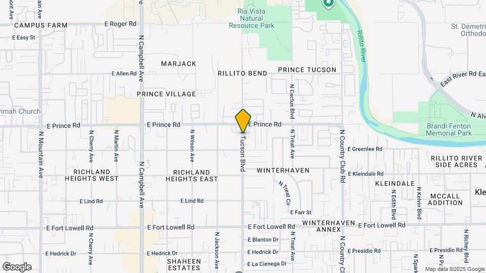 3530 N Tucson Blvd Map and Location Details