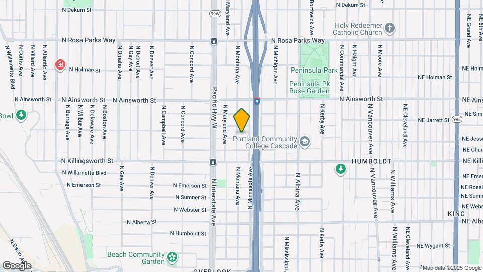 1277 N Jessup St Map and Location Details