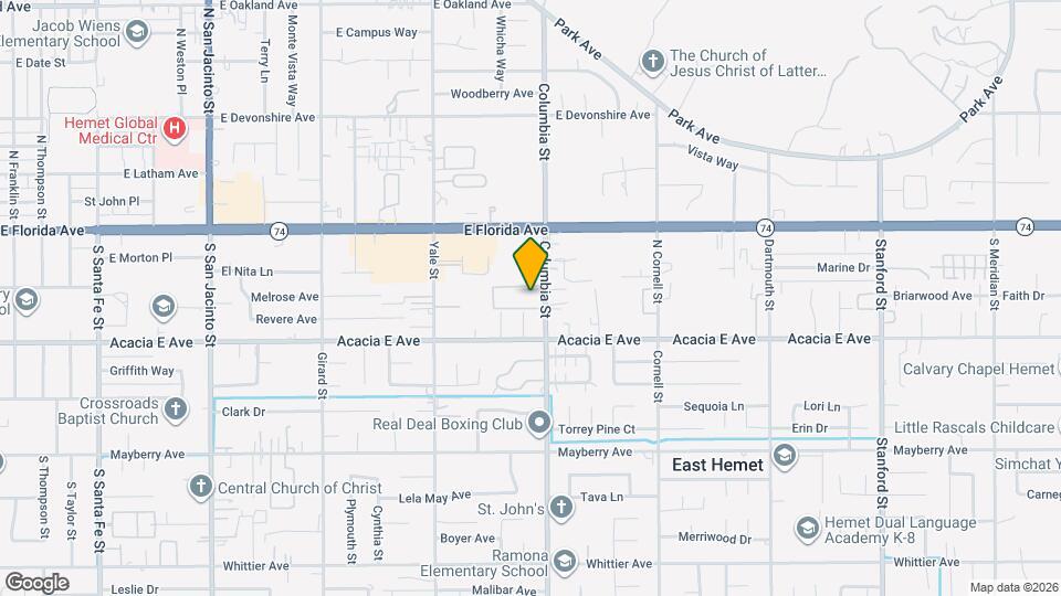 201 Columbia St Map and Location Details