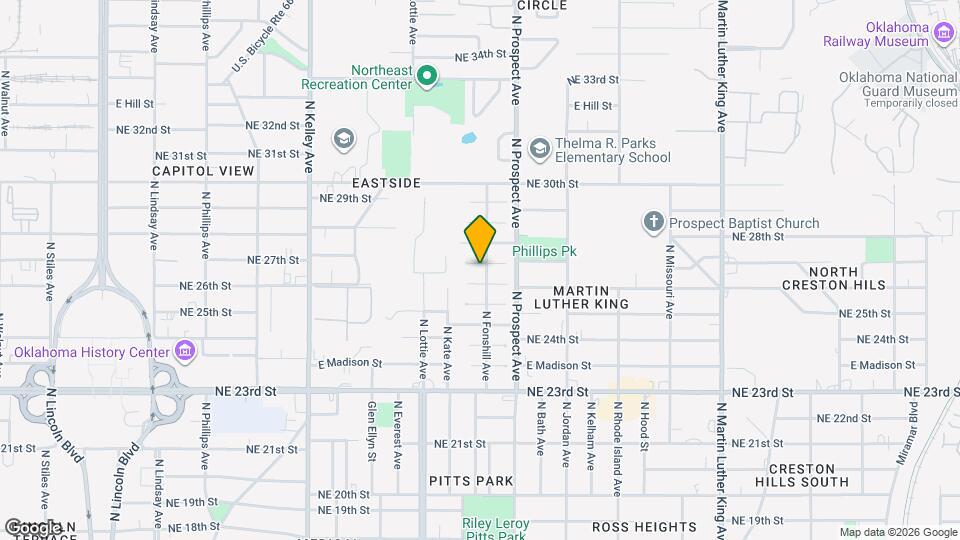 2709 N Fonshill Ave Map and Location Details