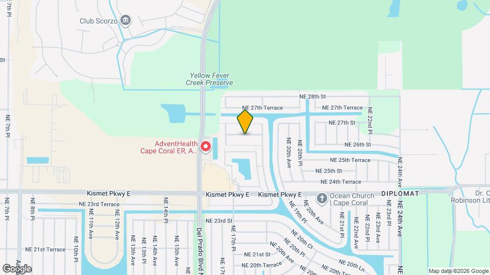 1724 NE 26th Terrace Mapa y Detalles de la Ubicación