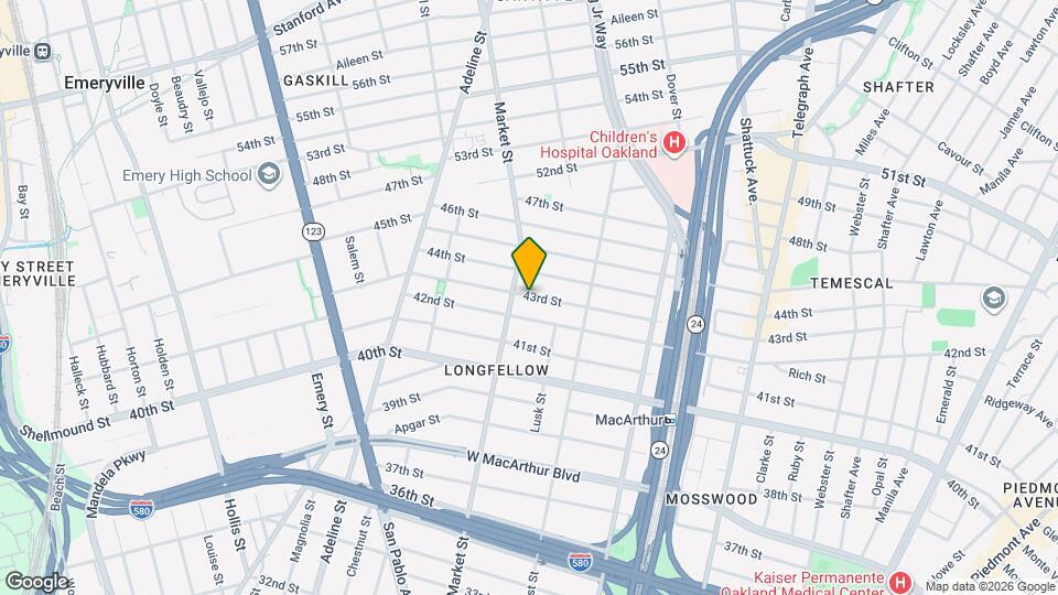 887 43rd St Map and Location Details