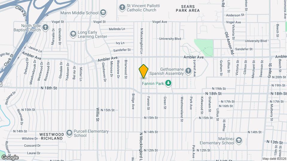 1941 N Mockingbird Ln Map and Location Details