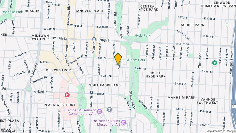 4012 Oak St Map and Location Details