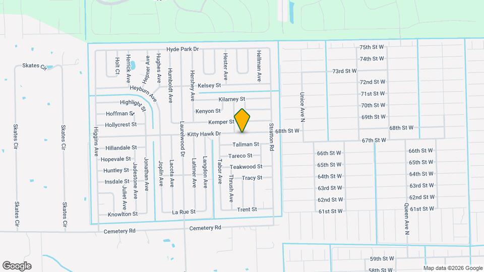 3733 Kitty Hawk Dr Map and Location Details