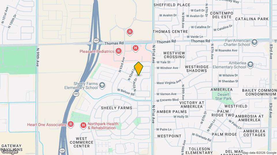 2321 N 92nd Dr Map and Location Details