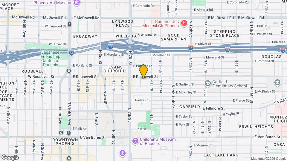917 North 8th St Mapa y Detalles de la Ubicación