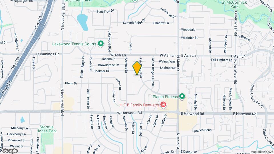 405 Lone Oak Cir Map and Location Details