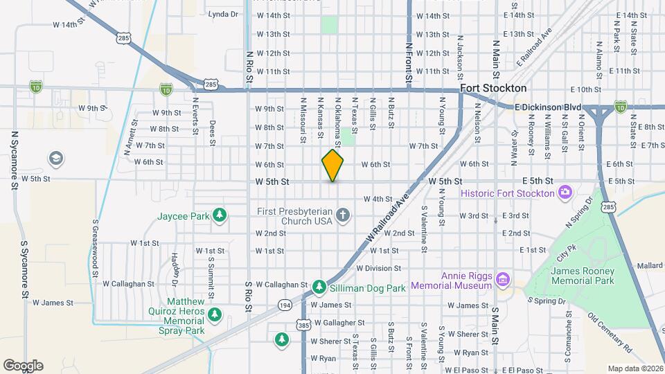 1005 W 5th St Map and Location Details