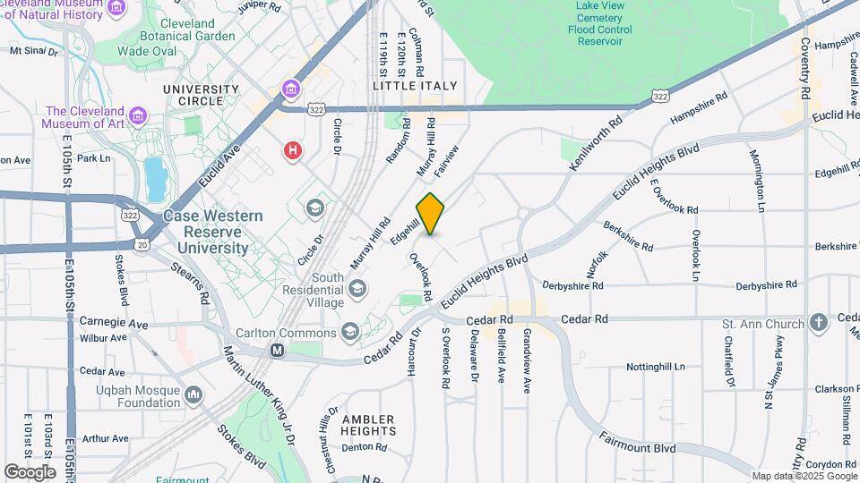 2155 Overlook Rd, Unit apartment Map and Location Details