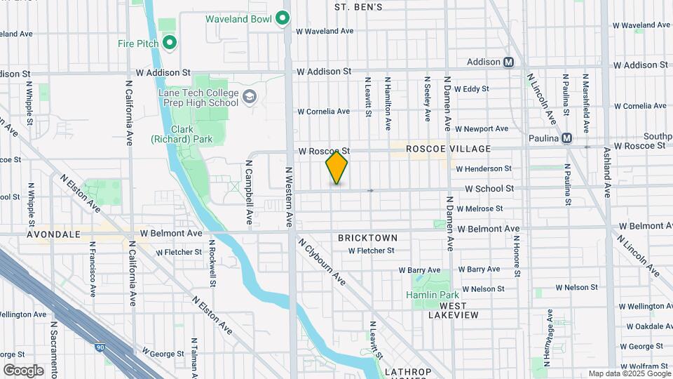 3301 N Oakley Ave, Unit 2 Map and Location Details