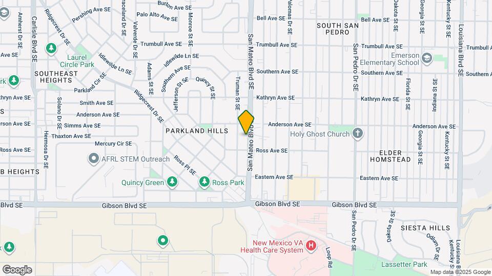 1225 San Mateo Blvd SE Mapa y Detalles de la Ubicación