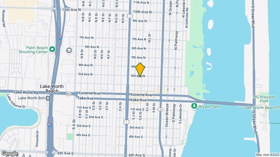 225 N K St-Unit -1 Map and Location Details