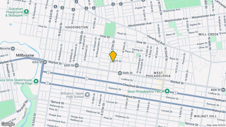 50 N Frazier St Map and Location Details