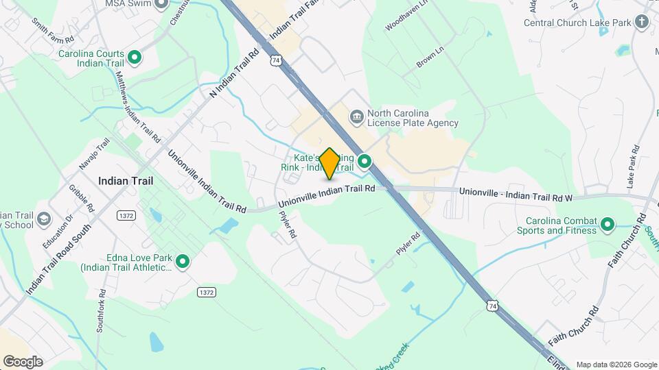 267 Unionville Indian Trail Rd Map and Location Details