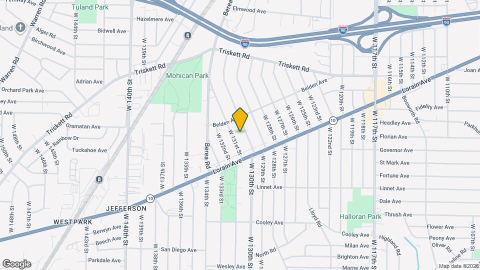 3396 W 130th St Map and Location Details